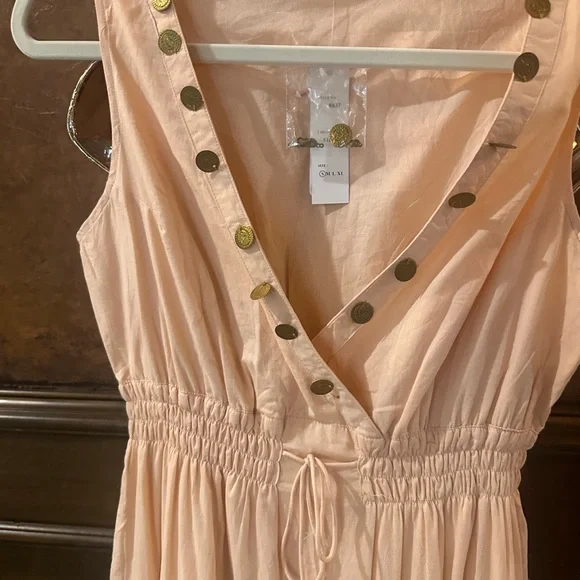 NWT SIZE S Pink Sleeveless Tiered Sundress with V-Neck - Picture 4 of 6